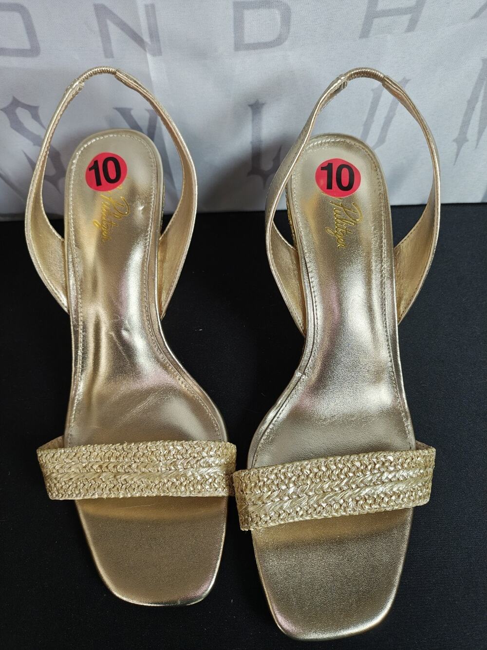 Lilly Pulitzer $198 Women's 10 Carla Wedge Gold Metallic